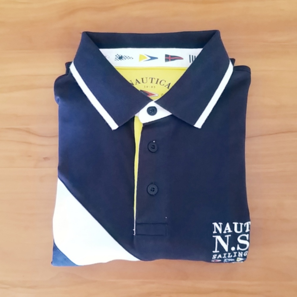 Nautica Sailing Club Coast Cup Polo Shirt L